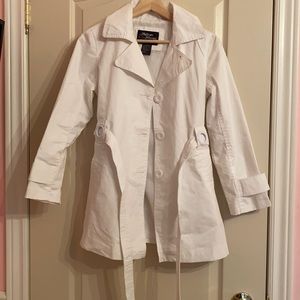 White Jacket w/ Large Buttons and Belt